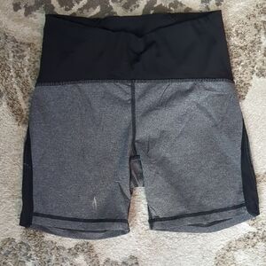 Lululemon Athletica Charcoal and Black Bike Shorts